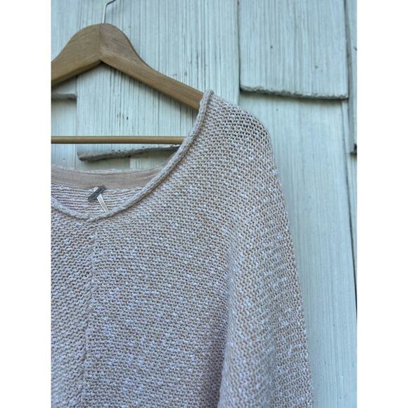 Free People Oversized Oatmeal Bright Lights Sweater‎ Sz M - Picture 3 of 7